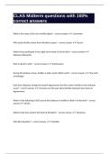 CLAS Midterm questions with 100% correct answers