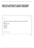 NGR 6172 LIPPINCOTT STUDY QUESTIONS 2025&sol;26 WITH 100&percnt; CORRECT ANSWERS&period;