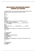 MAE 488 EXAM 1 QUESTIONS AND CORRECT ANSWERS 100&percnt; VERIFIED&excl;&excl;
