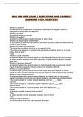 MAE 488 NEW EXAM 1 QUESTIONS AND CORRECT ANSWERS 100&percnt; VERIFIED&excl;&excl;