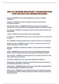 WGU C172 NETWORK AND SECURITY  FOUNDATIONS EXAM STUDY SET WITH 100&percnt; VERIFIED SOLUTIONS&excl;&excl;
