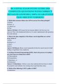 BCA FINAL EXAM STUDY GUIDE 2026 COMPLETE QUESTIONS WITH CORRECT DETAILED ANSWERS &vert;&vert; 100&percnt; GUARANTEED PASS <RECENT VERSION>