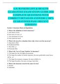 A&period;D&period; BANKER LIFE & HEALTH GUARANTEE EXAM STUDY GUIDE 2026 COMPLETE QUESTIONS WITH CORRECT DETAILED ANSWERS &vert;&vert; 100&percnt; GUARANTEED PASS <RECENT VERSION>