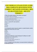 EMT MODULE 5 EXAM STUDY GUIDE 2026 COMPLETE QUESTIONS WITH CORRECT DETAILED ANSWERS &vert;&vert; 100&percnt; GUARANTEED PASS < RECENT VERSION >