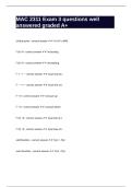 MAC 2311 Exam 3 questions well answered graded A&plus;