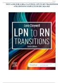 TEST BANK FOR LORA CLAYWELL LPN TO RN TRANSITIONS 6TH EDITION&sol;COMPLETE GUIDE 100&percnt; accurate
