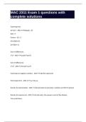 MAC 2311 Exam 1 questions with complete solutions