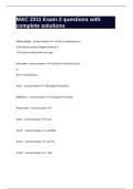 MAC 2311 Exam 2 questions with complete solutions