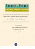WGU D631&colon; ENHANCING READING SKILLS&colon; EFFECTIVE STRATEGIES FOR MIDDLE SCHOOL &vert; DESIGNING CURRICULUM AND INSTRUCTION II &vert; LATEST 2026&sol;2027 UPDATE &vert; 100&percnt; CORRECT  Lizzette Maldonado D631&colon; Designing Curriculum and Instruction II Task 1&colon;