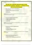 NUR 200 TEST 3 UPDATED EXAM WITH MOST TESTED QUESTIONS AND ANSWERS &vert; GRADED A&plus; &vert; ASSURED SUCCESS WITH DETAILED RATIONALES