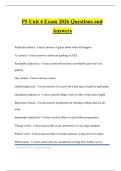 P5 Unit 4 Exam 2026 Questions and Answers