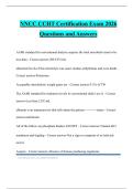 NNCC CCHT Certification Exam 2026 Questions and Answers