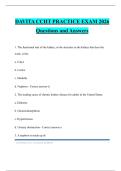 DAVITA CCHT PRACTICE EXAM 2026 Questions and Answers