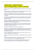 CEBS RPA 2 QUESTIONS & SOLUTIONS&vert;&vert; 2025 LATEST UPDATE