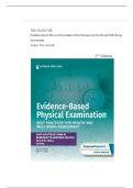 Test Bank for Evidence-Based Physical Examination Best Practices for Health & Well-Being Assessment 2nd Edition by Kate Gawlik &comma; Latest Edition 2025