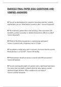 EMS1055 FINAL PAPER 2026 QUESTIONS AND VERIFIED ANSWERS