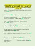 SSEVAQWB ADDRESSING EV UPDATED  ACTUAL  QUESTIONS AND CORRECT  ANSWERS