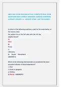 AMCA NAC EXAM 2025&sol;2026 ACTUAL COMPLETE REAL EXAM  QUESTIONS AND CORRECT ANSWERS &lpar;VERIFIED ANSWERS&rpar;  ALREADY GRADED  A&plus; &sol; NEWEST EXAM &sol; JUST RELEASED&excl;&excl;