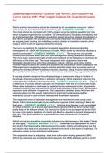 Leadership Mgmt HESI 2026 -Questions And Answers Latest Updates With  Correct Answers 100&percnt; With Complete Solutions Pass Guaranteed-Graded  A&plus; 
