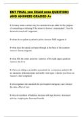 EMT FINAL 200 EXAM 2026 QUESTIONS AND ANSWERS GRADED A&plus;