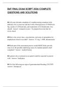 EMT FINAL EXAM SCRIPT 2026 COMPLETE QUESTIONS AND SOLUTIONS