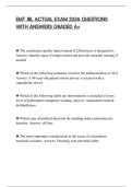 EMT JBL ACTUAL EXAM 2026 QUESTIONS WITH ANSWERS GRADED A&plus;