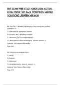 EMT EXAM PREP STUDY GUIDE 2026 ACTUAL EXAM PAPER TEST BANK WITH 100&percnt; VERIFIED SOLUTIONS UPDATED VERSION
