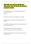 EMT FINAL 200 ACTUAL EXAM 2026 QUESTIONS AND DETAILED RATIONALES ALREADY PASSED