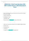 Orofacial 2 Final Exam Questions with 100&percnt; Correct Answers