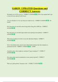 ATPL Exams - SARON & SAMRA  UPDATED  ACTUAL  Questions and  CORRECT Answers 