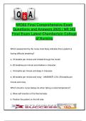 NR302 Final Exam 2025&sol;2026 &vert; 70&plus; Verified Q&A &vert; Assessment&comma; Vital Signs&comma; Communication&comma; Nursing Process &vert; Chamberlain University