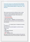 Florida Claims Adjuster Exam Most Recent Exams 2025&sol;2026