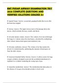 EMT FISDAP AIRWAY EXAMINATION TEST 2026 COMPLETE QUESTIONS AND VERIFIED SOLUTIONS GRADED A&plus;