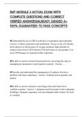 EMT MODULE 3 ACTUAL EXAM WITH COMPLETE QUESTIONS AND CORRECT VERIFIED ANSWERS&sol;ALREADY GRADED A&plus; 100&percnt; GUARANTEED TO PASS CONCEPTS