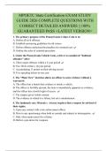 MPOETC State Certification EXAM STUDY  GUIDE 2026 COMPLETE QUESTIONS WITH  CORRECT DETAILED ANSWERS &vert;&vert; 100&percnt;  GUARANTEED PASS <LATEST VERSION>