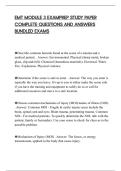 EMT MODULE 3 EXAMPREP STUDY PAPER COMPLETE QUESTIONS AND ANSWERS BUNDLED EXAMS