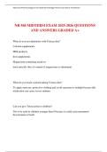 NR 568 MIDTERM EXAM 2025-2026 QUESTIONS AND ANSWERS GRADED A&plus; 
