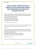 NUR 417 EXAM 3 VERSION 1&2 WITH COMPLETE 440 QUESTIONS AND CORRECT AND RATIONALISED SOLUTIONS JUST RELEASED THIS YEAR