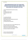 INSTRUMENTATION NCCER TEST EXAM WITH COMPLETE 400 QUESTIONS AND CORRECT AND SOLUTIONS JUST RELEASED THIS YEAR