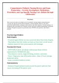 Comprehensive Pediatric Nursing Review and Exam  Preparation &ndash; Growth&comma; Development&comma; Medications&comma;  Procedures&comma; and Age-Specific Nursing Care &lpar;Infants through  Adolescents&rpar;