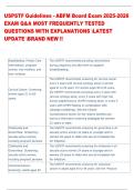 USPSTF Guidelines - ABFM Board Exam 2025-2026   EXAM Q&A MOST FREQUENTLY TESTED  QUESTIONS WITH EXPLANATIONS LATEST  UPDATE BRAND NEW &excl;&excl;  