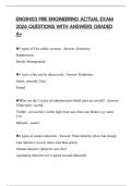 ENGR403 FIRE ENGINEERING ACTUAL EXAM 2026 QUESTIONS WITH ANSWERS GRADED A&plus;