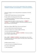   HAPS A&P II FINAL ACTUAL EXAM &vert; QUESTIONS AND ANSWERS &vert;  VERIFIED ANSWERS &vert; EXAM GRADED A&plus; &vert; LATEST EXAM UPDATE 