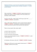 HAPS EXAM FINAL &lpar;A & P I&rpar; EXAM &vert; QUESTIONS AND ANSWERS &vert;  VERIFIED AND WELLDETAILED ANSWERS GRADED A&plus; &vert; LATEST  EXAM UPDATE  