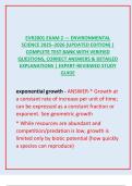 EVR2001 &mdash; Environmental Science Exam 2 &lpar;2025&ndash;2026 Updated Edition&rpar; &vert; Complete Verified Test Bank with Real Exam Questions&comma; Correct Answers & Detailed Explanations &vert; Expert-Reviewed Study Guide for Guaranteed Success