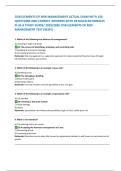 CISR ELEMENTS OF RISK MANAGEMENT ACTUAL EXAM WITH 150 QUESTIONS AND CORRECT ANSWERS WITH DETAILED RATIONALES PLUS A STUDY GUIDE&sol; 2025&sol;2026 CISR ELEMENTS OF RISK MANAGEMENT TEST &lpar;NEW&excl;&rpar;
