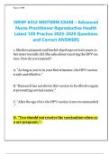 NRNP 6552 Midterm Exam 2025-2026 &vert; Advanced NP Reproductive Health &vert; 120 Q&A &vert; Graded A