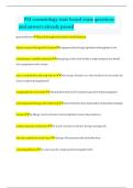 PSI cosmetology state board exam questions and answers already passed