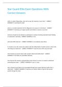 Star Guard Elite Exam Questions With Correct Answers 