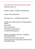 A level Biology OCR A Exam Questions AND Correct Answers 